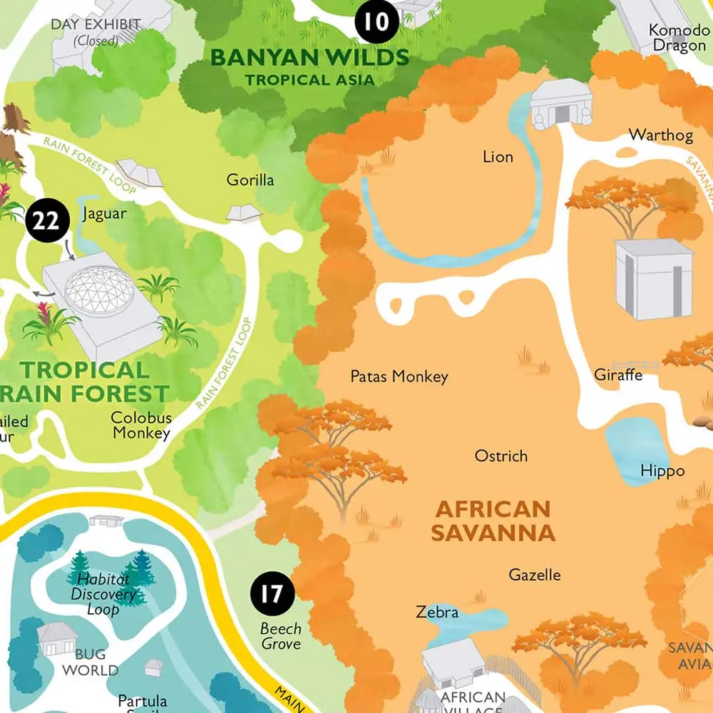 Bramble & Wood Campus Map