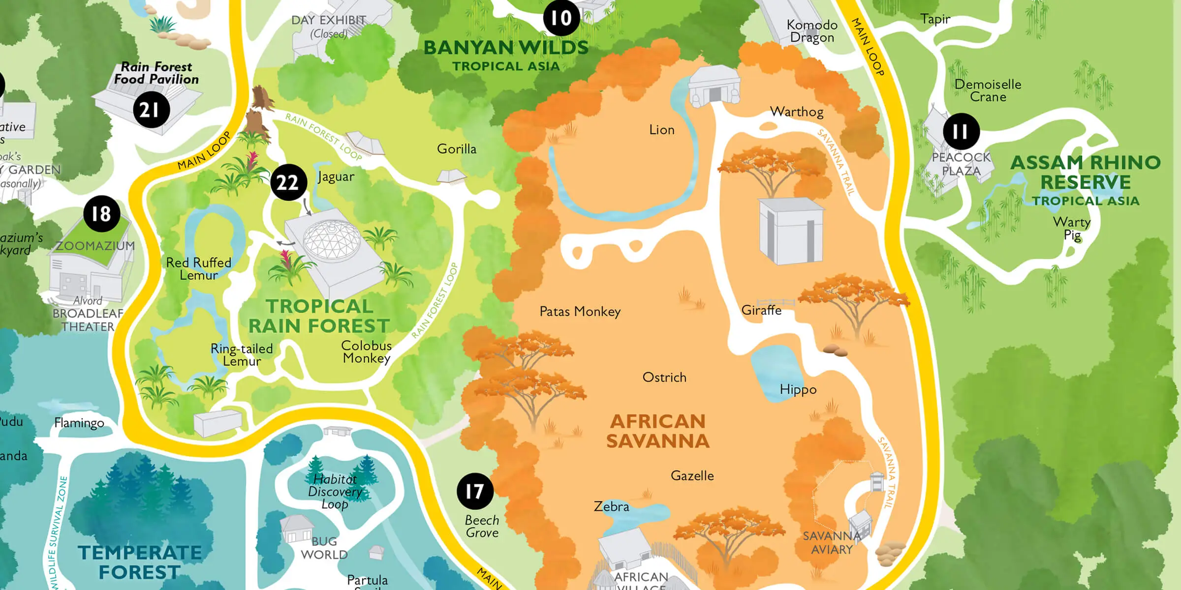 Bramble & Wood Campus Map