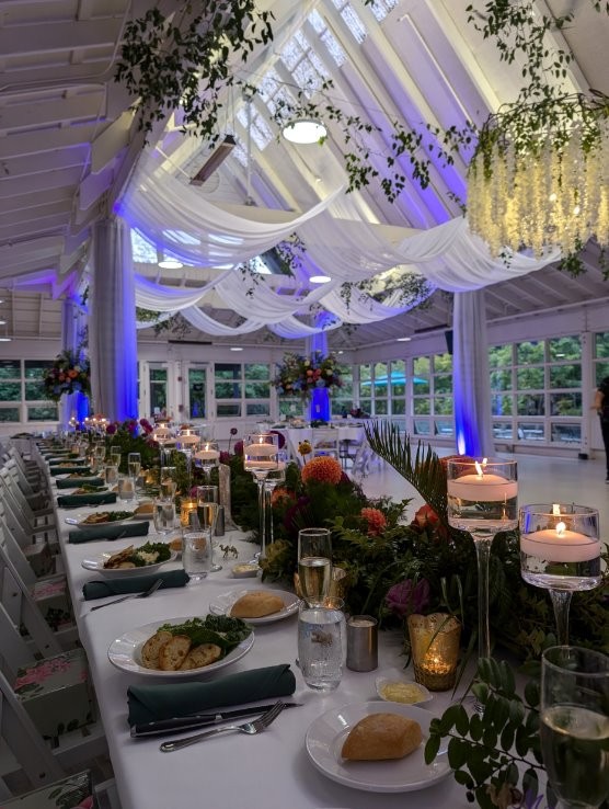 Wedding setup at 1899 Grove 1