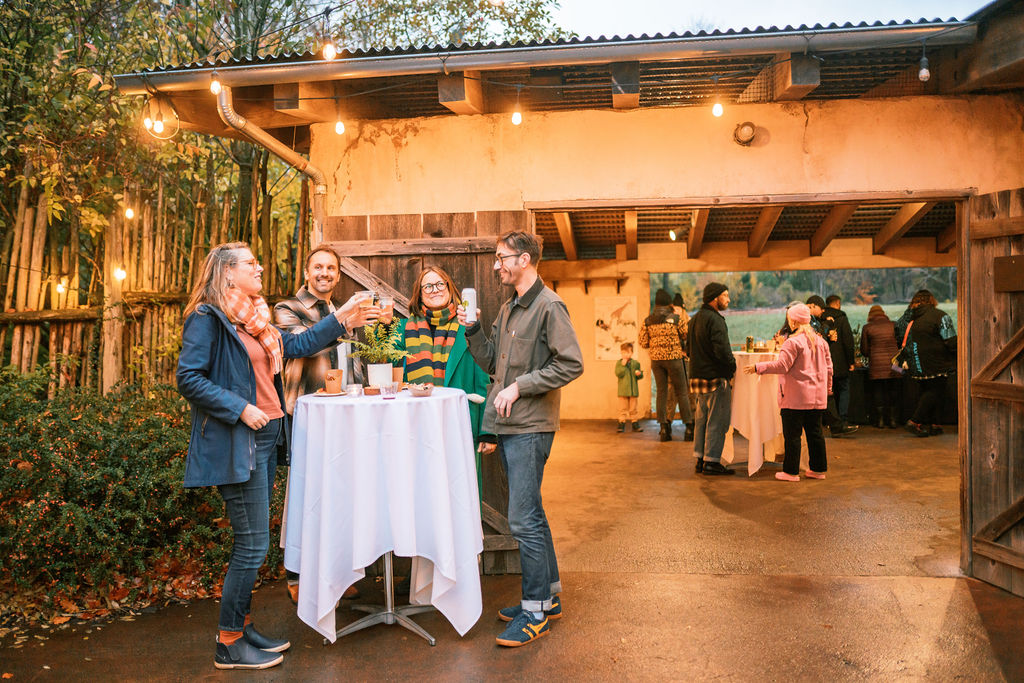 Event guests enjoying the evening at Savanna