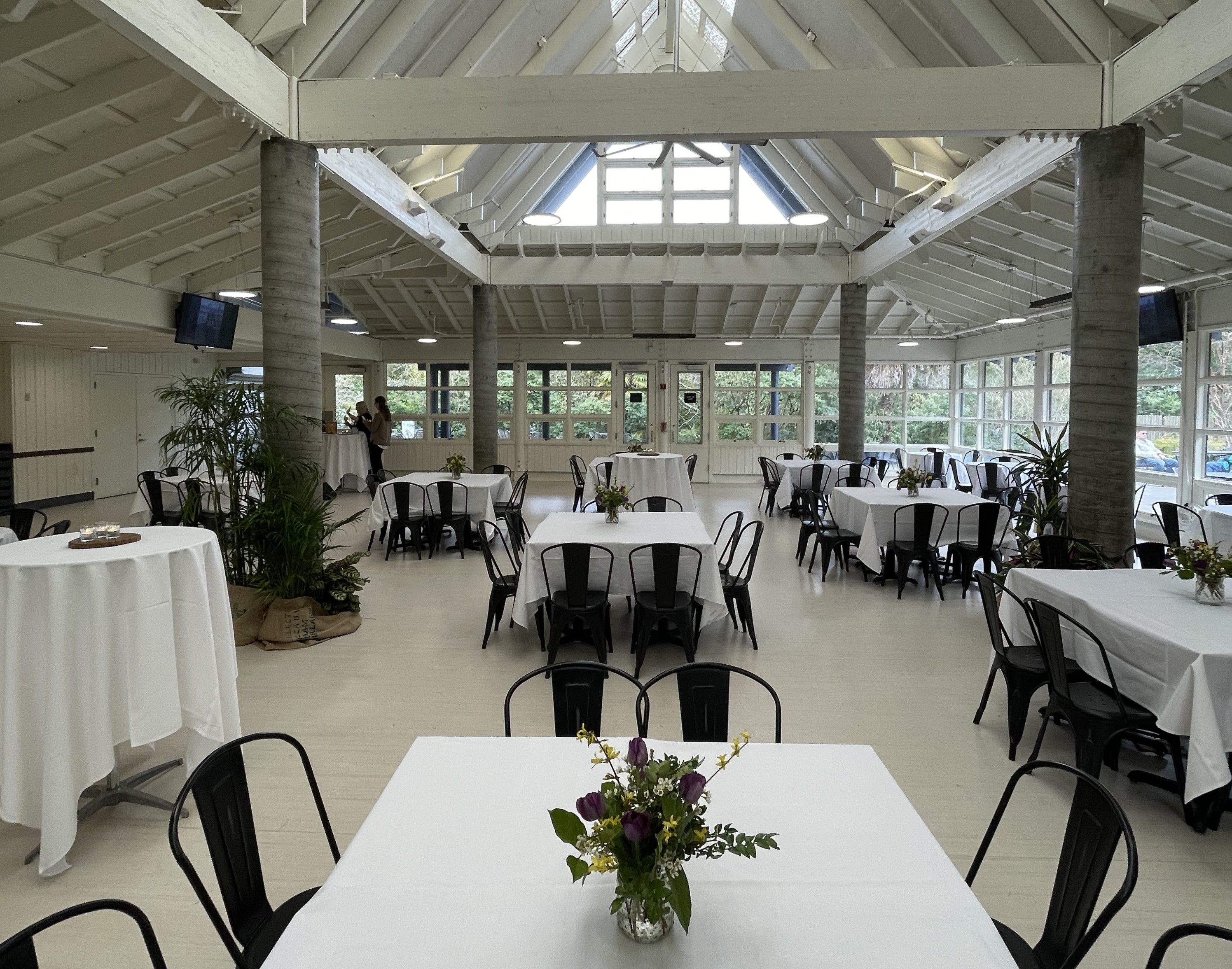 1899 Grove venue set up with square tables